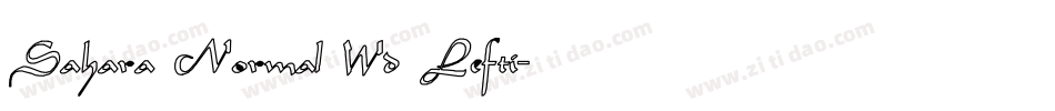 Sahara Normal Wd Lefti字体转换